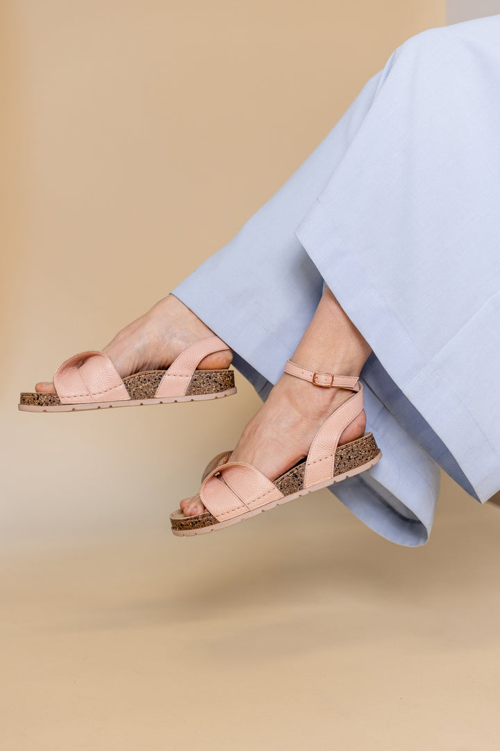 SUMMER DAY SANDALS ROSEGOLD-NUDE