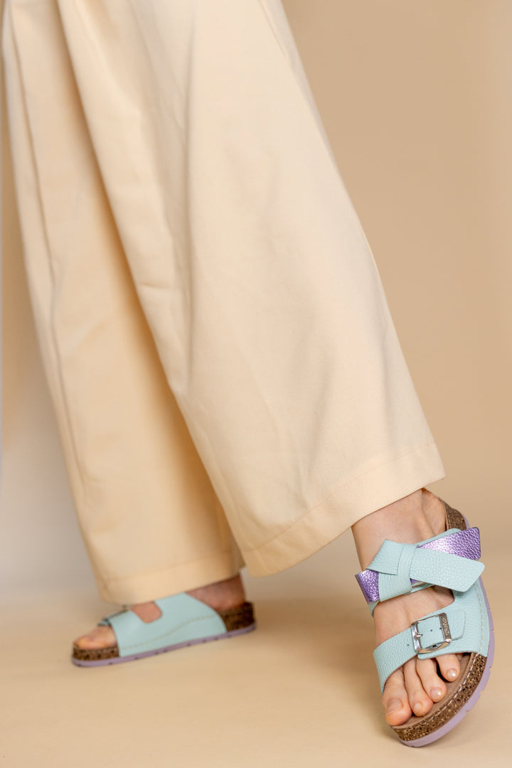 COSY STEP SLIPPERS LAVENDER-MINT