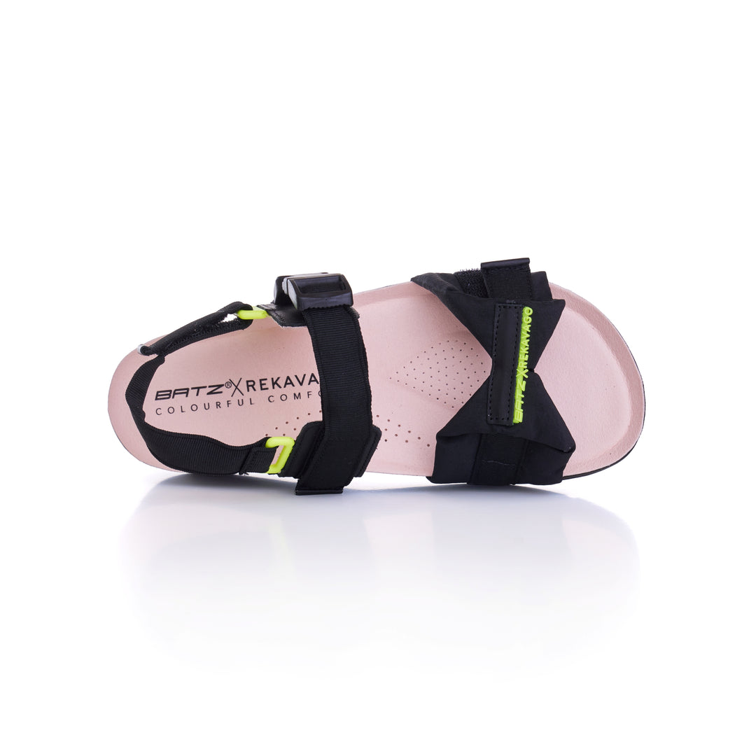 TREKKING GEISHA SANDALS BLACK