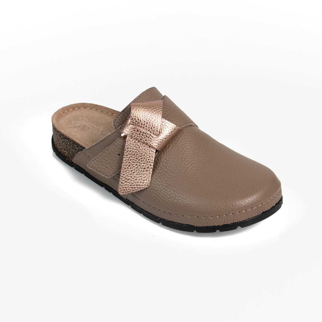 CHILL OUT CLOGS LATTE ROSEGOLD