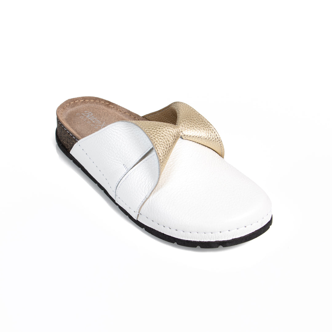 DREAM DAY CLOGS WHITE GOLD