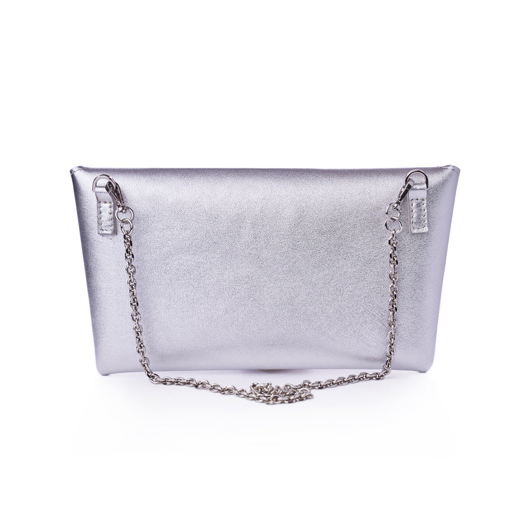 JACKIE CLUTCH SILVER