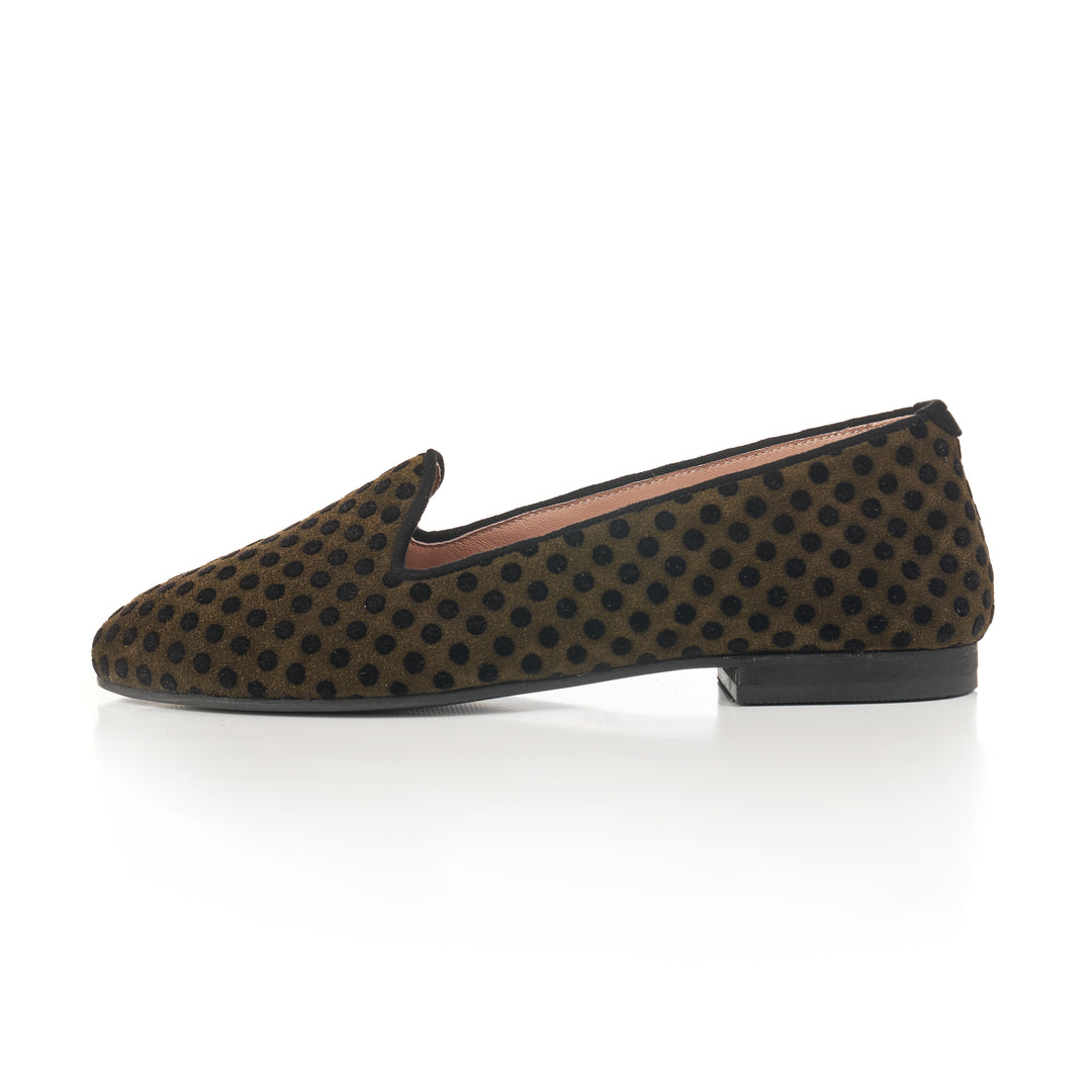 LOAFER CIPŐ OLIVE DOT