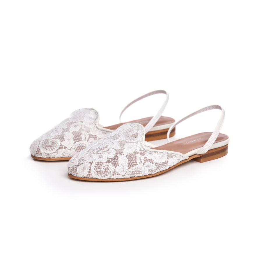 LORA S BALLERINA SHOES WHITE