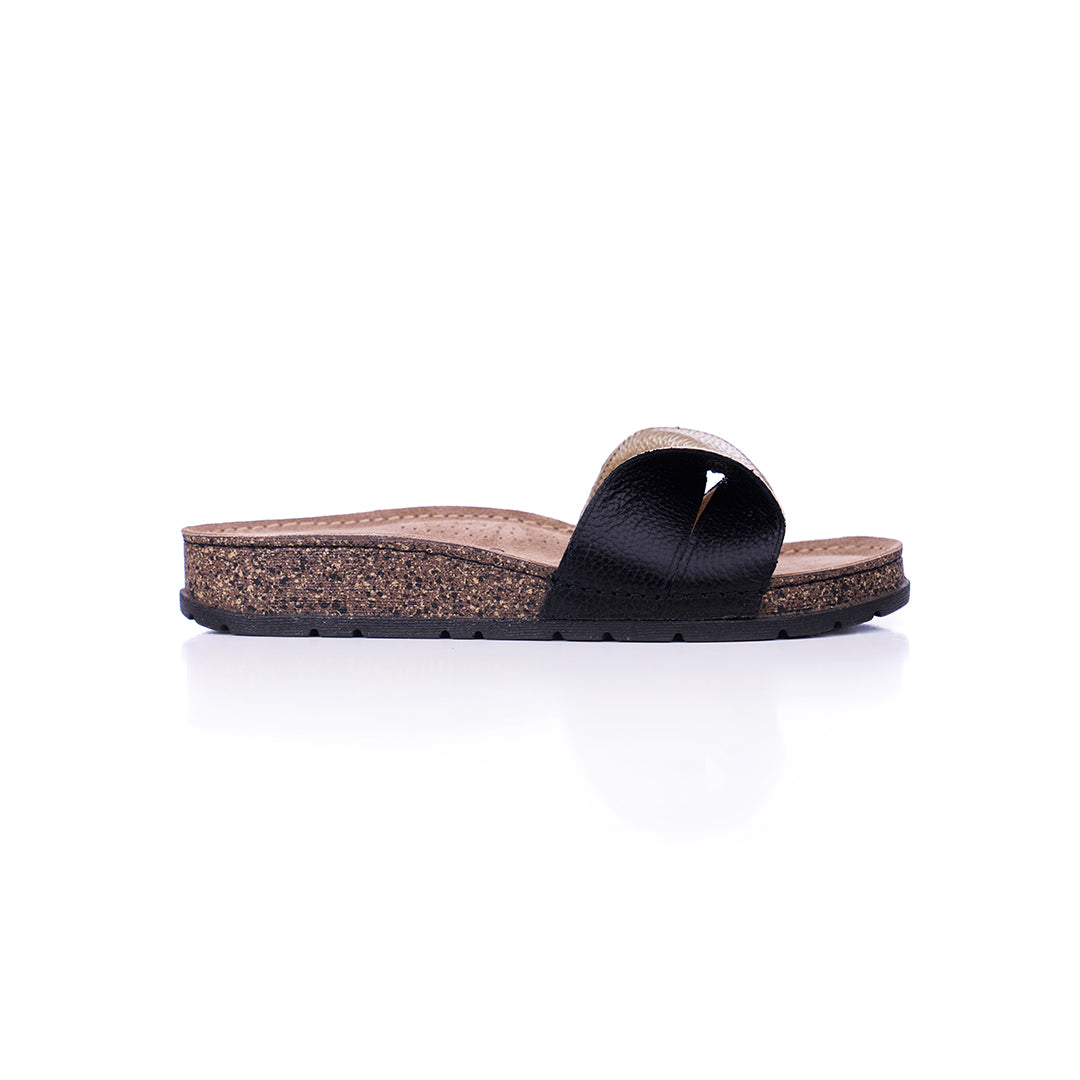 PRETTY DAY PAPUCS BLACK GOLD