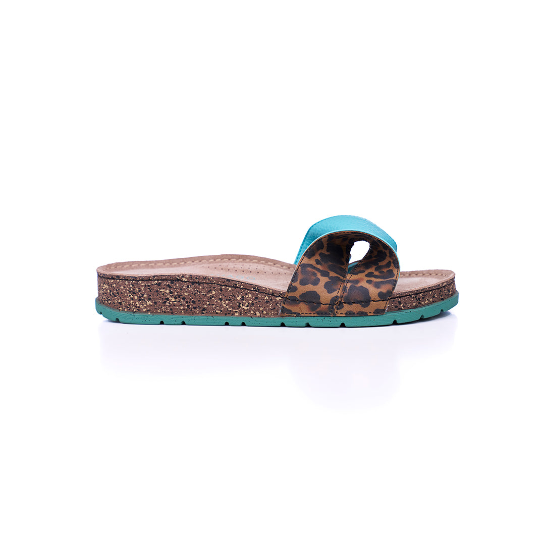 PRETTY DAY SLIPPERS LEO TURQUOISE