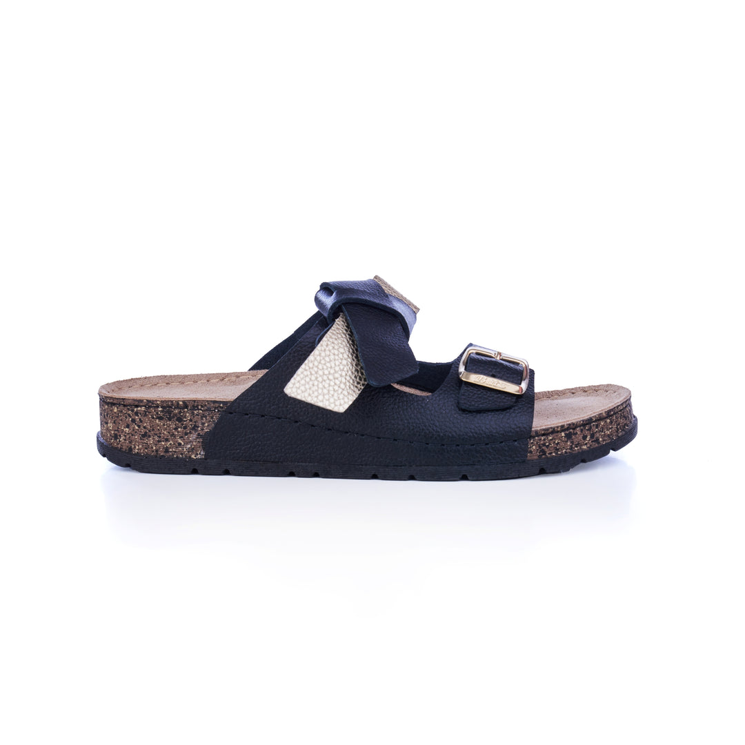 COSY STEP SLIPPERS GOLD-BLACK