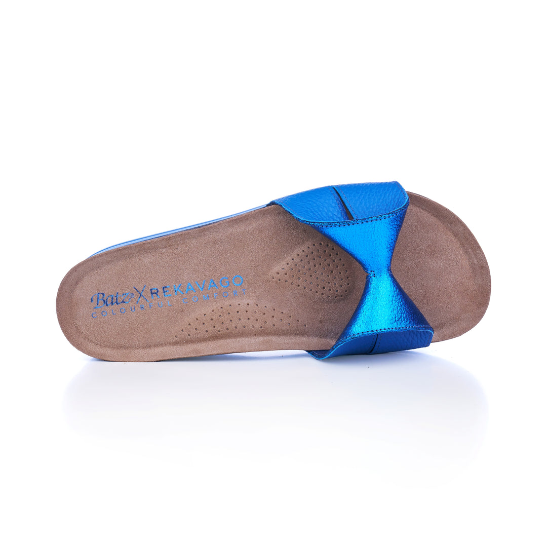 PRETTY GEISHA SLIPPERS BLUE-MIX