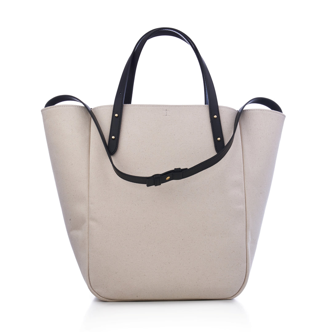 THE BOSS ON VACAY SHOPPER TÁSKA BLACK&WHITE CANVAS