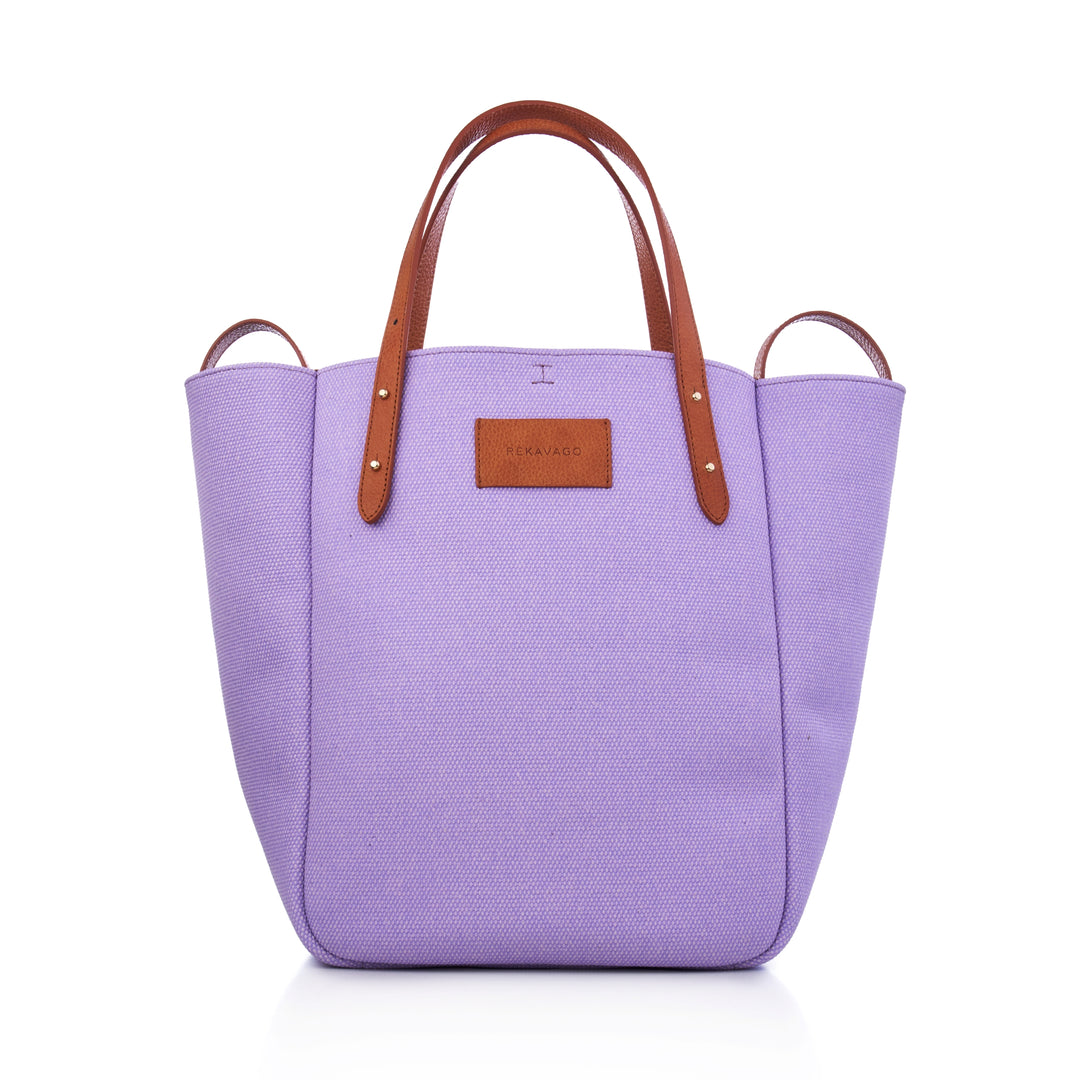 THE BOSS ON VACAY SHOPPER TÁSKA LAVENDER CANVAS