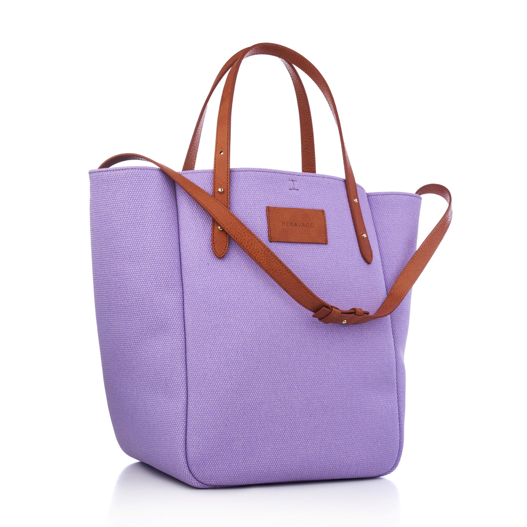THE BOSS ON VACAY SHOPPER TÁSKA LAVENDER CANVAS