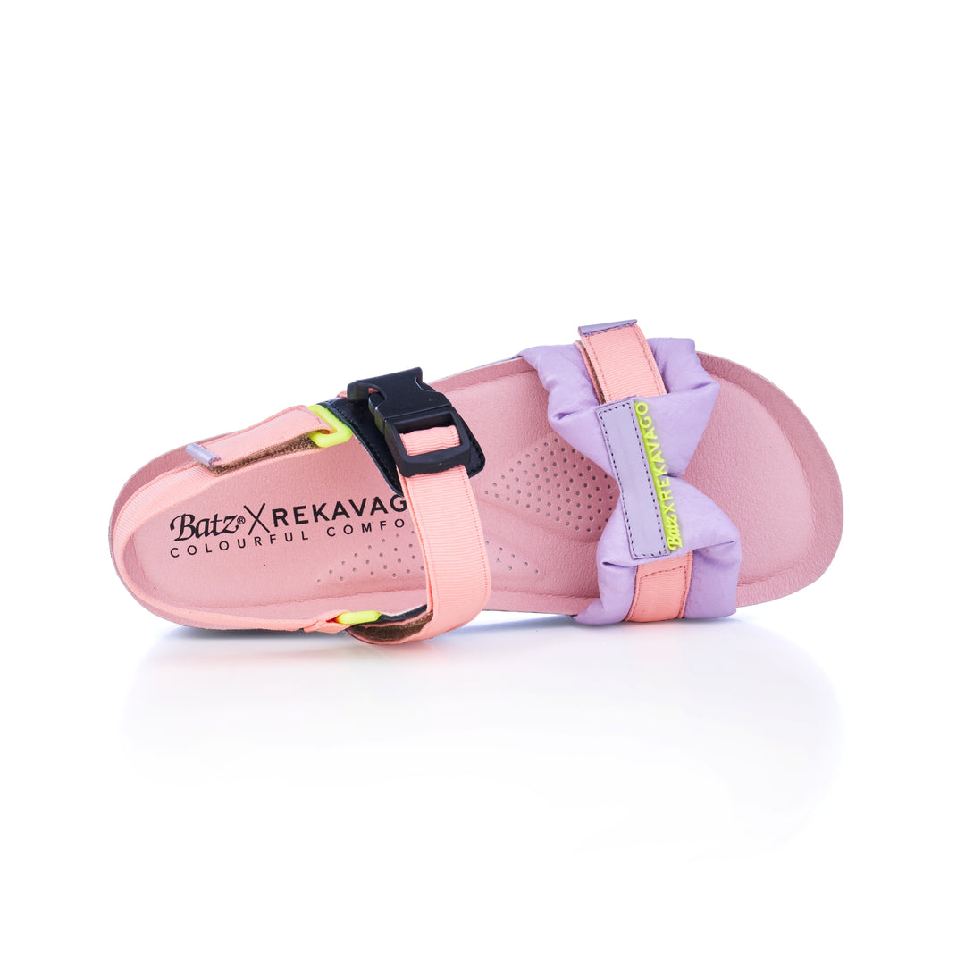 TREKKING GEISHA SANDALS LAVENDER-PEACH