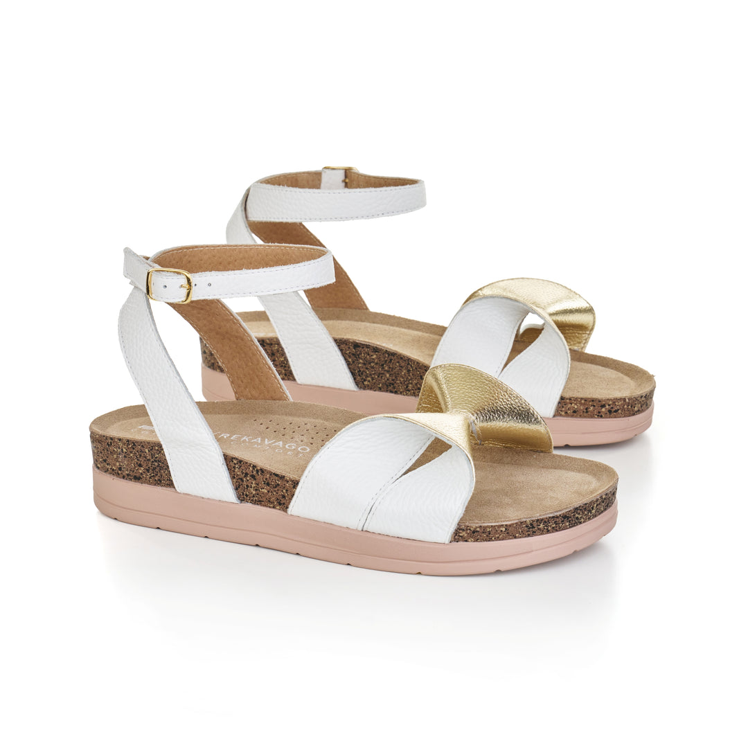 SUMMER GEISHA SZANDÁL GOLD-WHITE