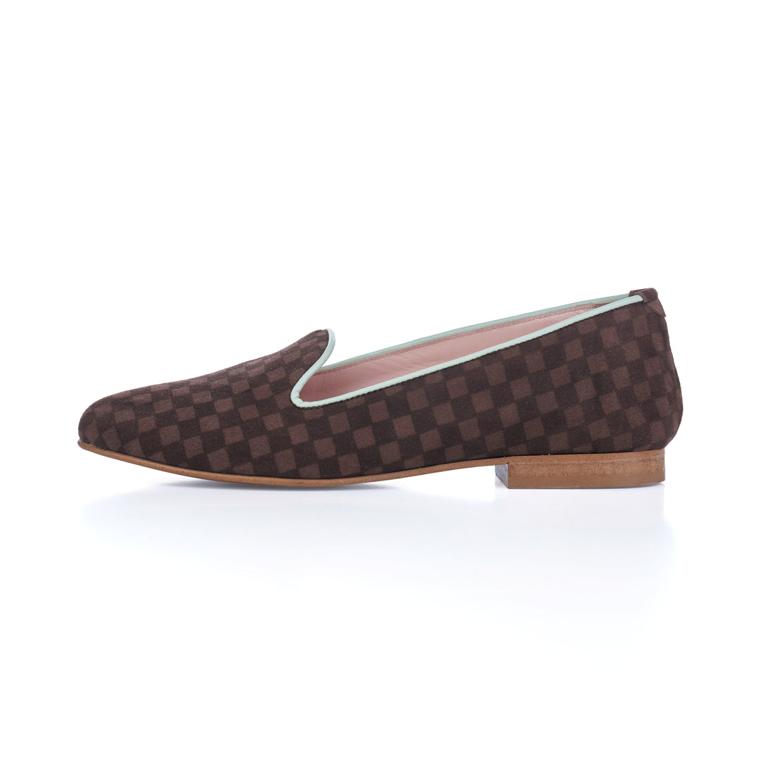 LOAFER SHOE CHOCO CHECKED