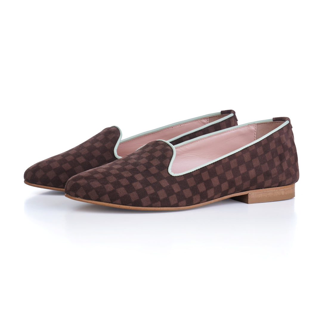 LOAFER SHOE CHOCO CHECKED