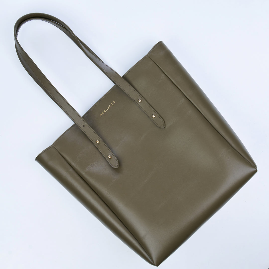 FRIDAY SHOPPER BAG MOSS GREEN