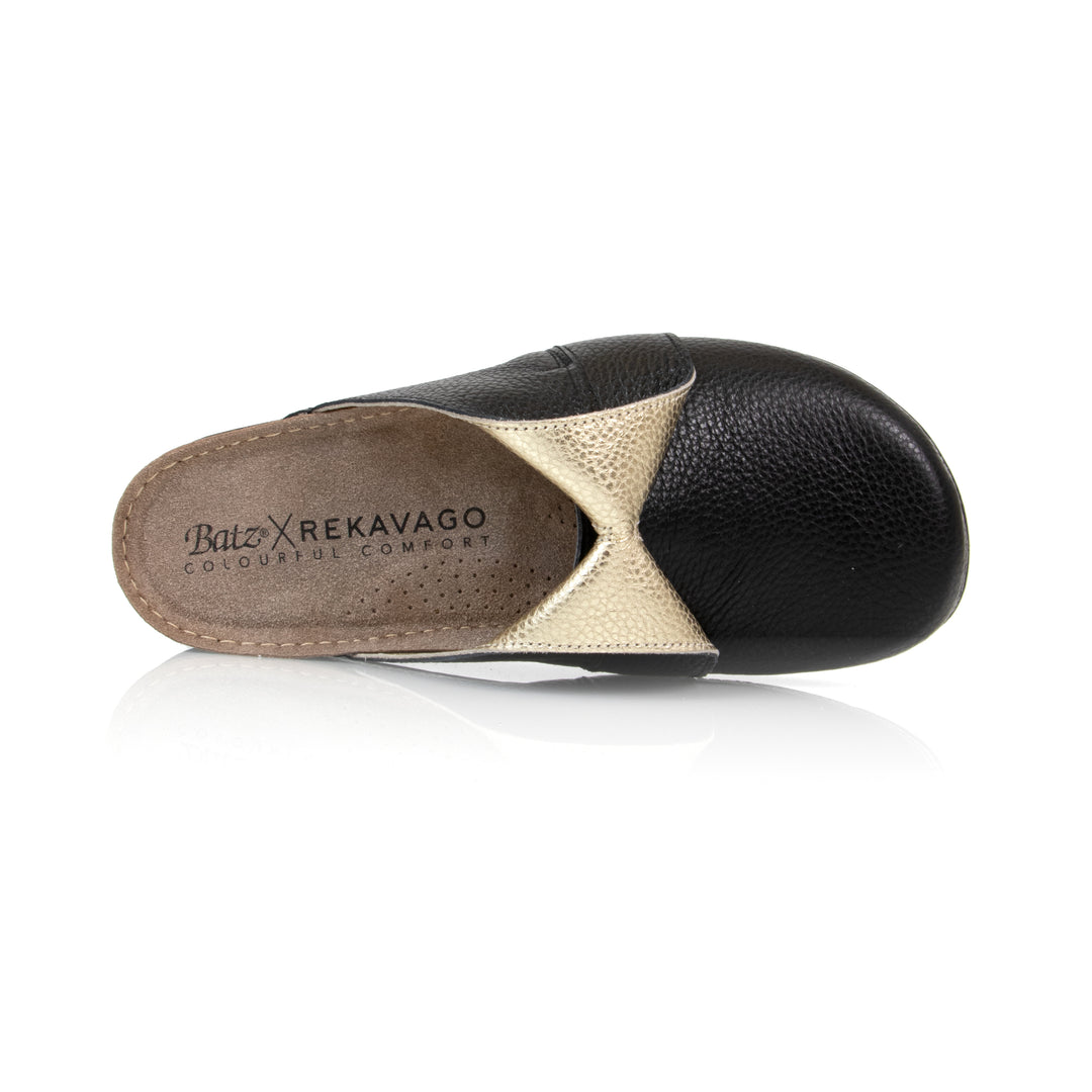 DREAM DAY CLOGS BLACK GOLD