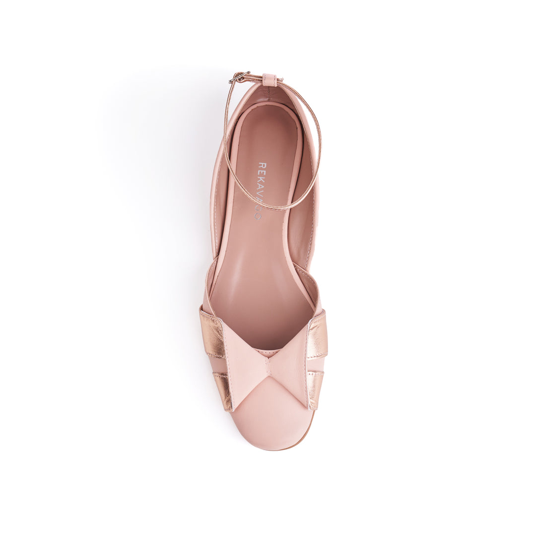 LENA BALLERINA SHOES PEACH NUDE