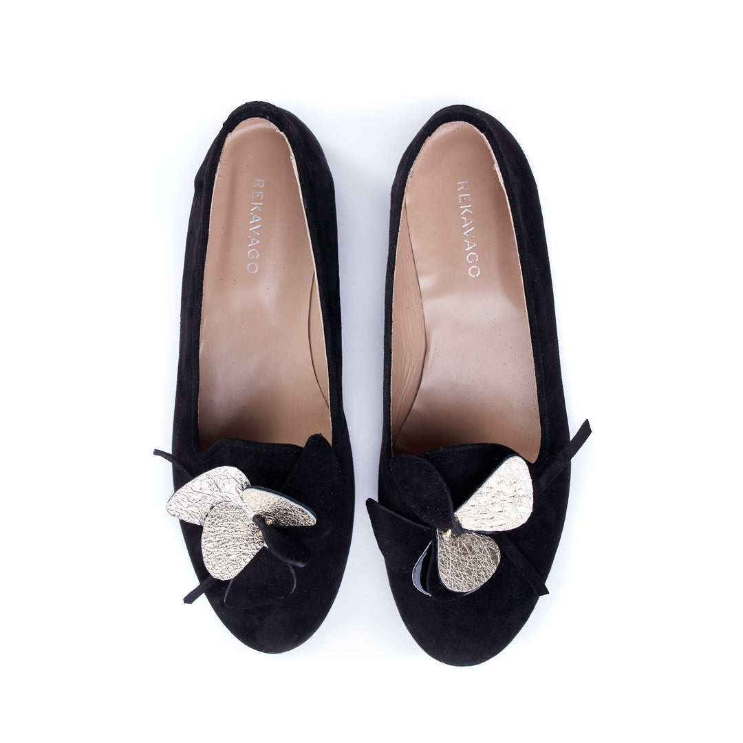 LOAFER CIPŐ BLACK FLOWER