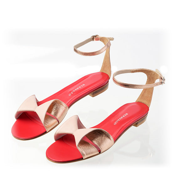 SALMA SANDALS CORAL NUDE