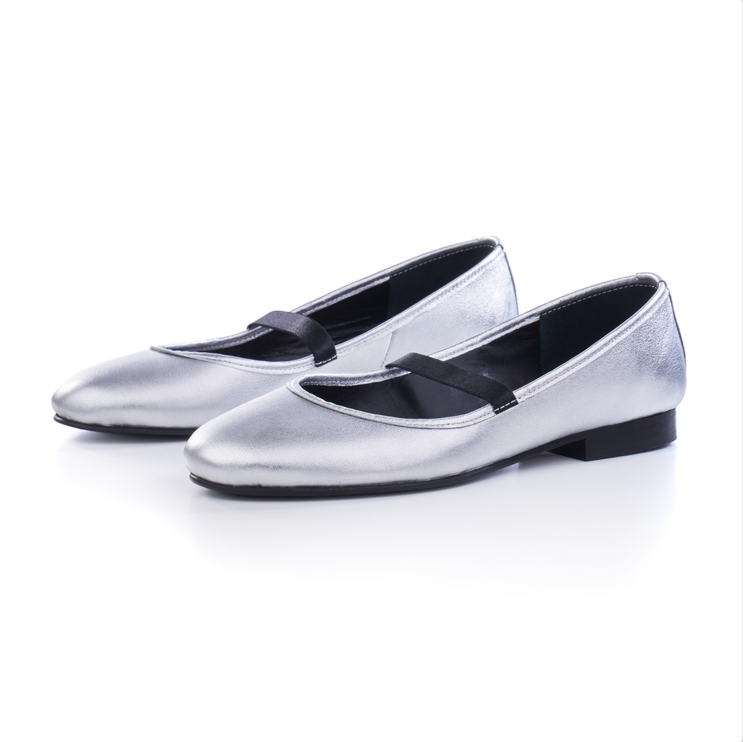 MILLIE BALERINA SHOES SILVER