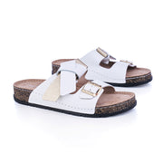 COSY STEP PAPUCS GOLD-WHITE