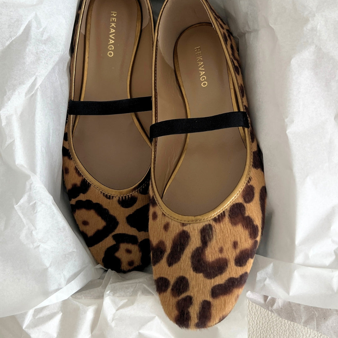 OLIVIA BALLERINA BEIGE LEO PONY SKIN