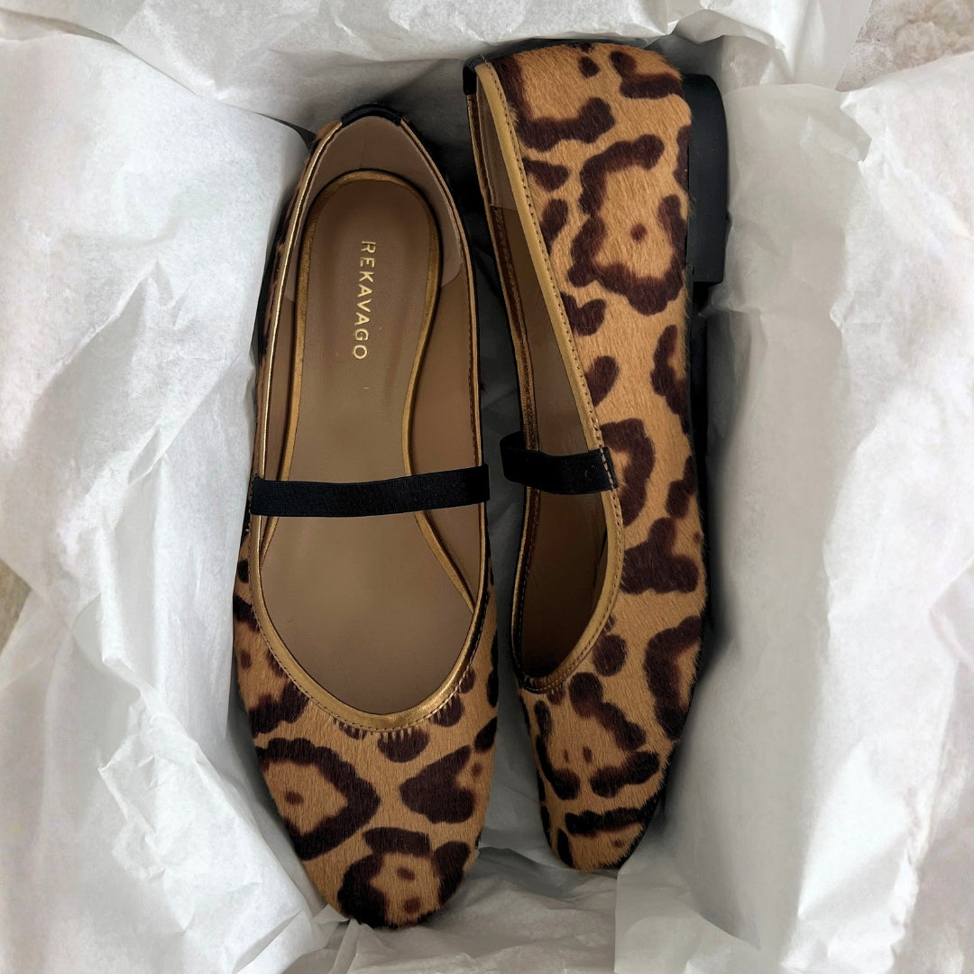 OLIVIA BALLERINA BEIGE LEO PONY SKIN