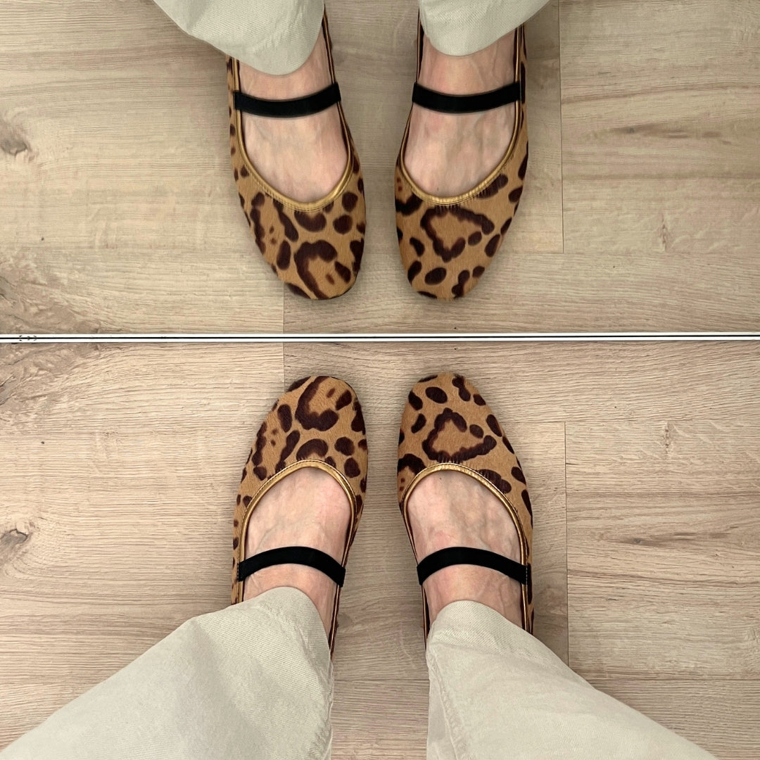 OLIVIA BALLERINA BEIGE LEO PONY SKIN